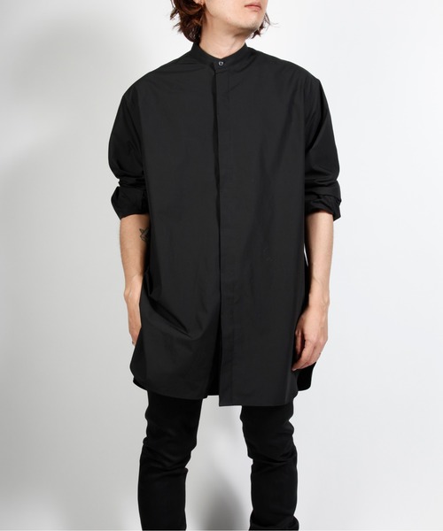 603（ロクマルサン）の「603 バンドカラーロングシャツ（シャツ/ブラウス・メンズ・ホワイト/ブラック・SMALL/MEDIUM）」の22枚目の写真