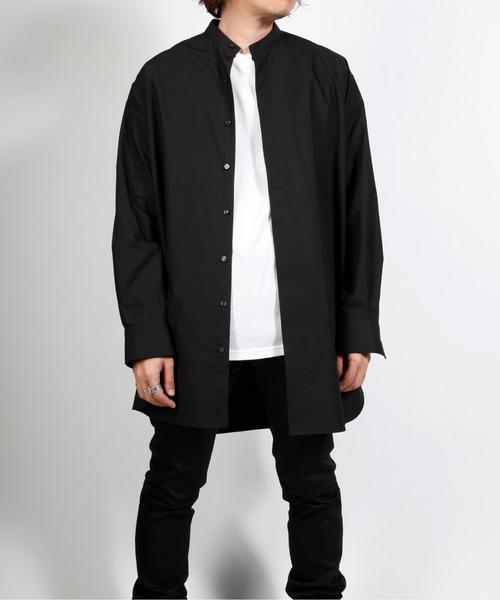 603（ロクマルサン）の「603 バンドカラーロングシャツ（シャツ/ブラウス・メンズ・ホワイト/ブラック・SMALL/MEDIUM）」の18枚目の写真