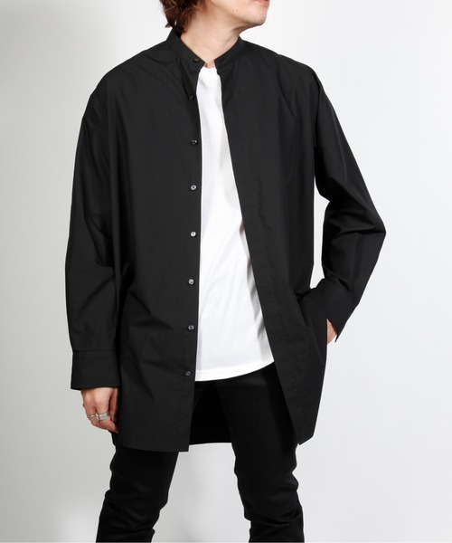 603（ロクマルサン）の「603 バンドカラーロングシャツ（シャツ/ブラウス・メンズ・ホワイト/ブラック・SMALL/MEDIUM）」の15枚目の写真