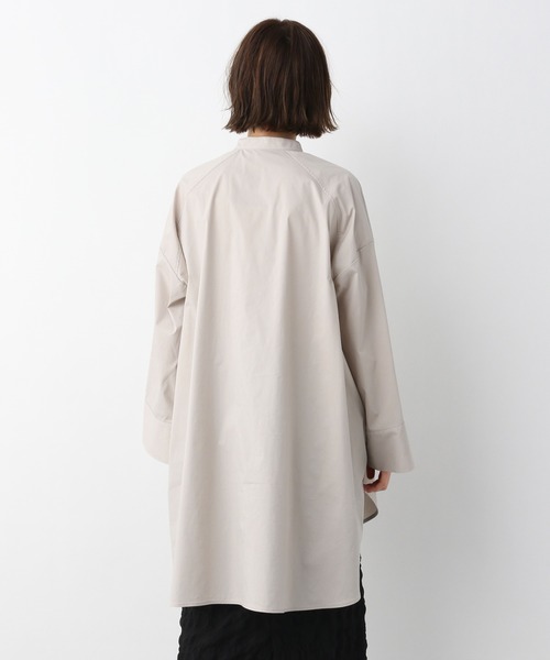 A part by（アパートバイ）の「Coオーバーサイズスタンドシャツ　931713（シャツ/ブラウス・レディース・ホワイト/ライトグレー/ブラック/ライトピンク・FREE）」の10枚目の写真