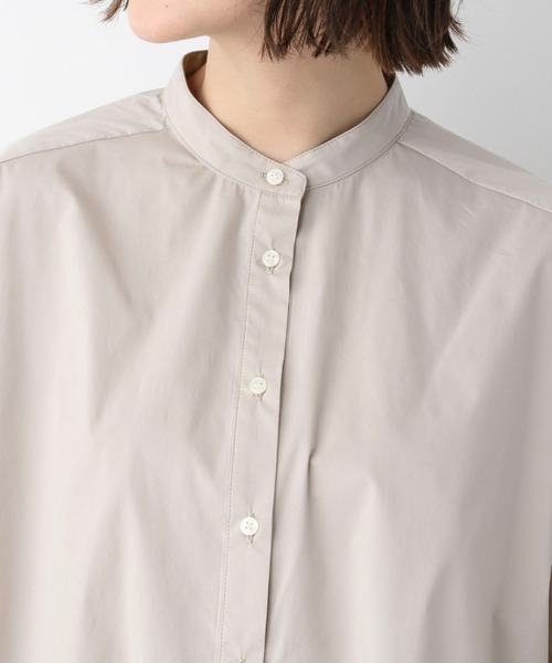 A part by（アパートバイ）の「Coオーバーサイズスタンドシャツ　931713（シャツ/ブラウス・レディース・ホワイト/ライトグレー/ブラック/ライトピンク・FREE）」の11枚目の写真