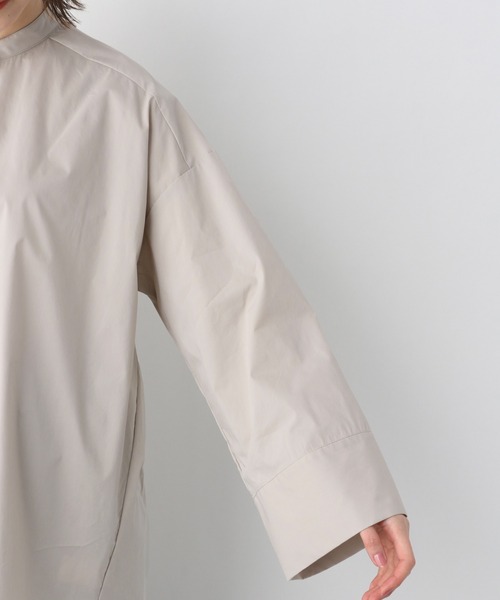 A part by（アパートバイ）の「Coオーバーサイズスタンドシャツ　931713（シャツ/ブラウス・レディース・ホワイト/ライトグレー/ブラック/ライトピンク・FREE）」の12枚目の写真
