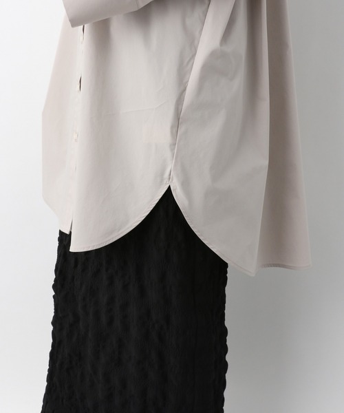 A part by（アパートバイ）の「Coオーバーサイズスタンドシャツ　931713（シャツ/ブラウス・レディース・ホワイト/ライトグレー/ブラック/ライトピンク・FREE）」の14枚目の写真