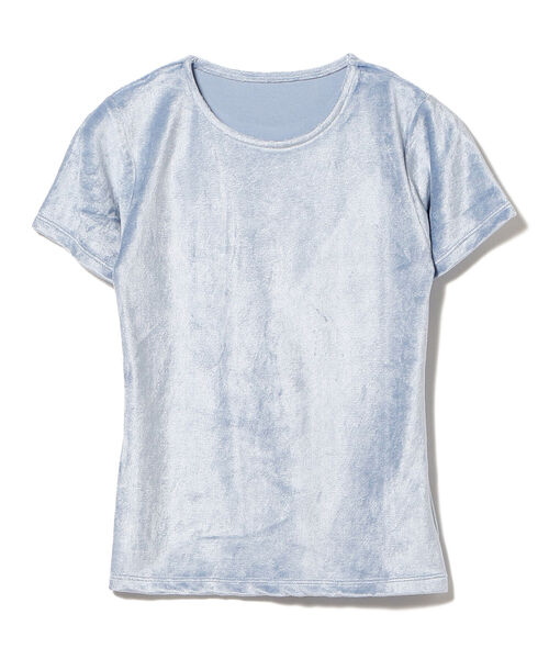 Ray BEAMS(レイビームス)の「Ray BEAMS / ストレッチ ベロア Tシャツ(Tシャツ/カットソー・レディース・ライトブルー/ベージュ/オレンジ・ONE SIZE)」の15枚目の写真