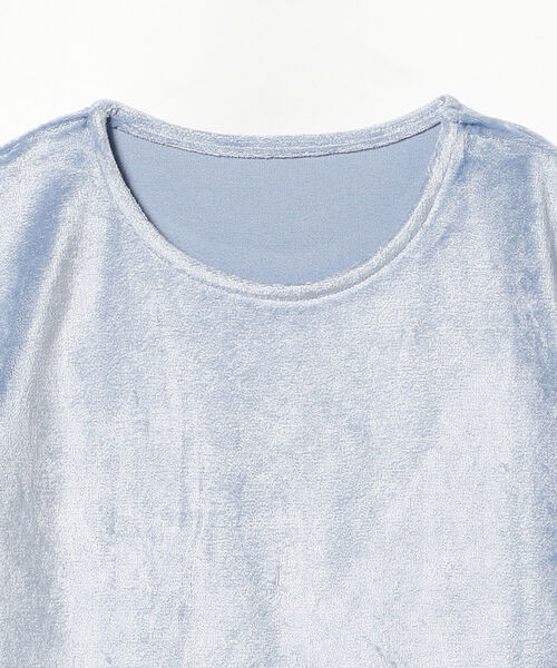 Ray BEAMS(レイビームス)の「Ray BEAMS / ストレッチ ベロア Tシャツ(Tシャツ/カットソー・レディース・ライトブルー/ベージュ/オレンジ・ONE SIZE)」の16枚目の写真