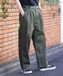 FREAK'S STORE | WEB限定 タックワイドシルエットワークパンツ/TCツイル/デニム(チノパンツ)