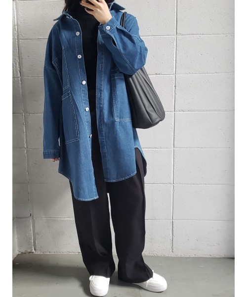 セール 4ポケットデニムロングワンピースコート デニムジャケット Me Em Select ミームセレクト のファッション通販 Zozotown