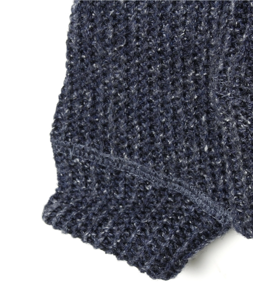 Smoothy（スムージー）の「Smoothy Hineck cutsew / スムージー ハイネックカットソー（ニット/セーター・キッズ・ベージュ/インディゴブルー・90/140/150/110/130/100/120）」の5枚目の写真