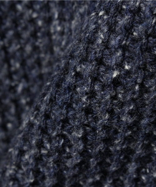 Smoothy（スムージー）の「Smoothy Hineck cutsew / スムージー ハイネックカットソー（ニット/セーター・キッズ・ベージュ/インディゴブルー・90/140/150/110/130/100/120）」の7枚目の写真