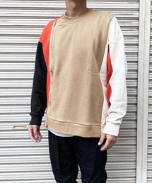 Wizzard（ウィザード）の「wizzard ウィザード COLOR PANEL ZIP SWEAT スウェット（スウェット・メンズ）」