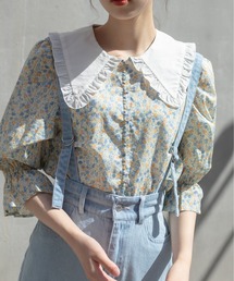 OLIVE des OLIVE | 色々カラー5分袖ブラウス/ビックカラー(シャツ/ブラウス)