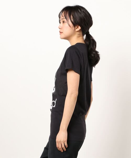 VIBGYOR Women（ヴィブジョー　ウィメン）の「AC ﾊﾞｯｸ03ｶﾞｰﾙT(AB)（Tシャツ/カットソー・レディース・ブラック/イエロー/グレー/ベージュ・MEDIUM/LARGE）」の6枚目の写真