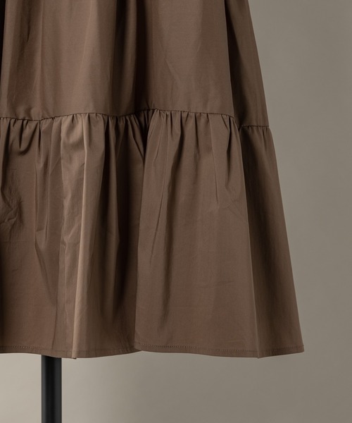 moi tytto（モイテュット）の「ティアードワンピース（ワンピース・レディース・ベージュ/ブラウン・FREE）」の6枚目の写真