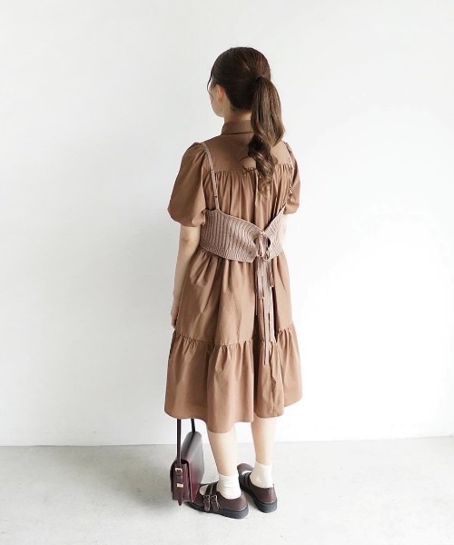 ワンピース ドレス Moi ワンピースティアードワンピース ワンピース Moi Tytto モイテュット のファッション