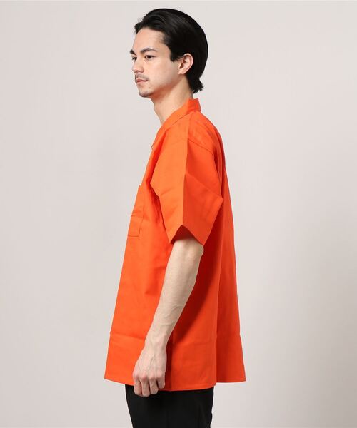 【ビッグサイズ】ベンデイビス ボーリングシャツ ホワイト&ブラック XLサイズ BEN DAVIS ベンデイビス ボーリングシャツ メンズ シャツ 開襟