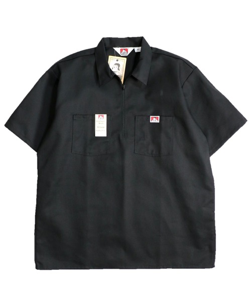 9O's BEN DAVIS/ベン デイビス フジップボックス丈ストライプシャツ BEN DAVIS（ベンデイビス）の「BEN DAVIS / ベンデイビス BEN'S