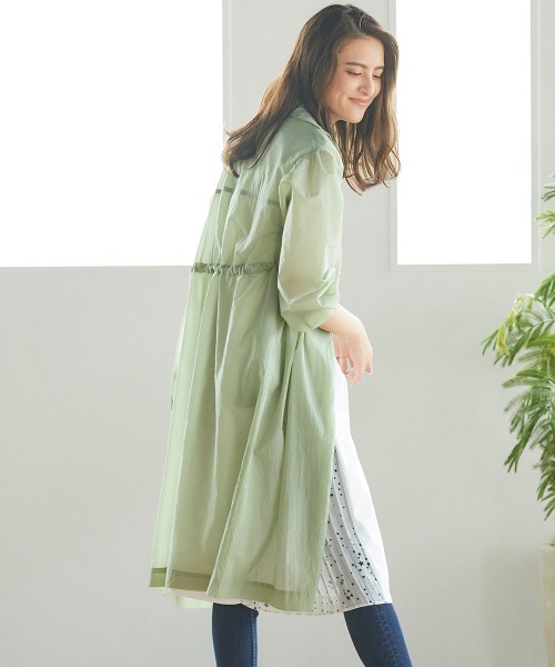 LIPSTAR（リップスター）の「【WEB別注カラーあり】シアードロストコート（その他アウター・レディース・ベージュ/ピンク/グリーン・M）」の2枚目の写真