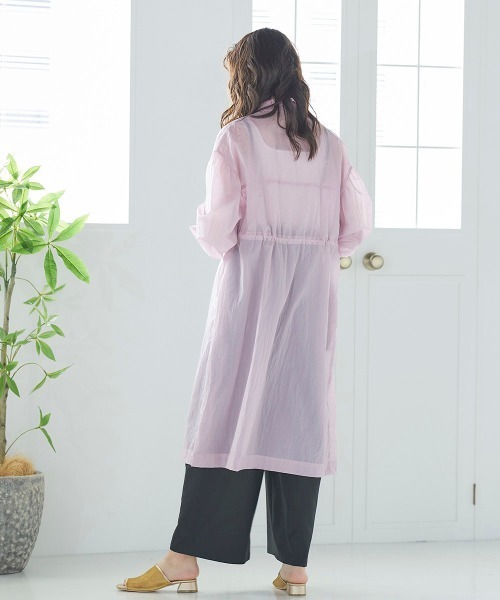 LIPSTAR（リップスター）の「【WEB別注カラーあり】シアードロストコート（その他アウター・レディース・ベージュ/ピンク/グリーン・M）」の5枚目の写真