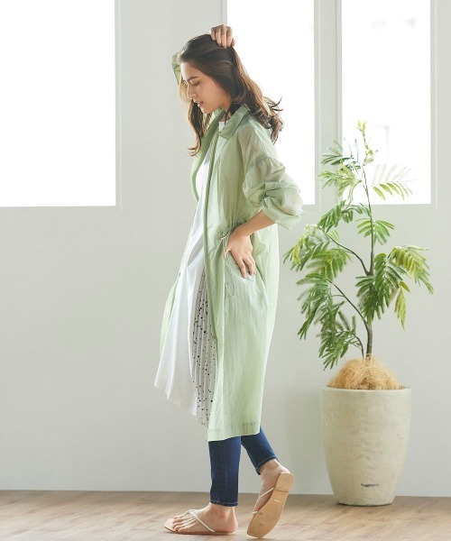 LIPSTAR（リップスター）の「【WEB別注カラーあり】シアードロストコート（その他アウター・レディース・ベージュ/ピンク/グリーン・M）」の9枚目の写真