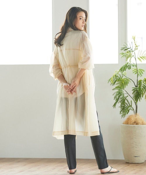 LIPSTAR（リップスター）の「【WEB別注カラーあり】シアードロストコート（その他アウター・レディース・ベージュ/ピンク/グリーン・M）」の10枚目の写真