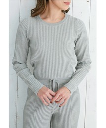 ALEXIA STAM | Back Open Rib Knit Top/バックオープンリブニットトップ(ニット/セーター)