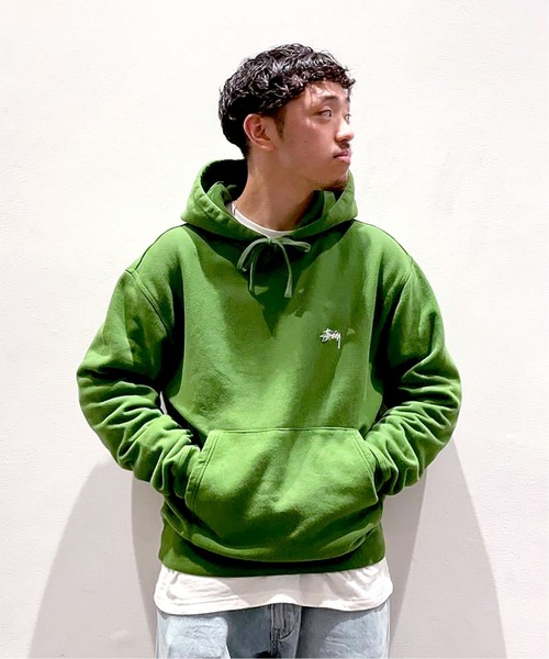 Stussy フード付きスウェット 緑 STUSSY（ステューシー）｜メンズのパーカー（グリーン系）一覧