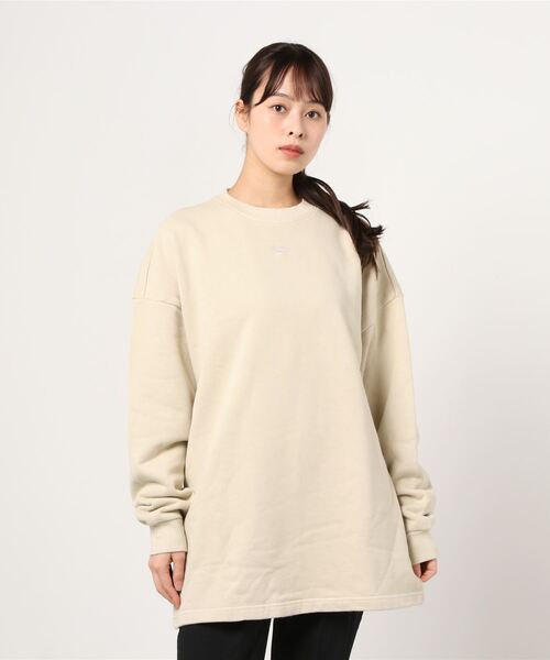 Reebok（リーボック）の「 クラシックス ナチュラル ダイ オーバーサイズ クルー ドレス / Classics Natural Dye Oversize Crew Dress（ワンピース・レディース・ベージュ/サンドグレー・SMALL/MEDIUM/LARGE/X-LARGE）」の4枚目の写真