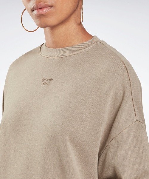 Reebok（リーボック）の「 クラシックス ナチュラル ダイ オーバーサイズ クルー ドレス / Classics Natural Dye Oversize Crew Dress（ワンピース・レディース・ベージュ/サンドグレー・SMALL/MEDIUM/LARGE/X-LARGE）」の13枚目の写真