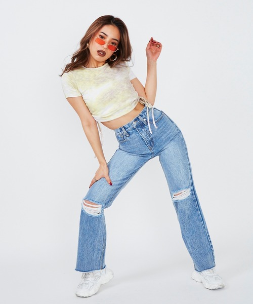 SHAGGIE（シャギー）の「サイドシャーリングミニリブTeeシャツ（Tシャツ/カットソー・レディース・ホワイト/ブラック/その他・FREE）」の20枚目の写真