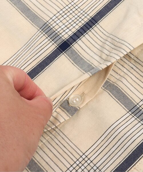 Otonato(オトナト)の「ドルマンブラウス【親子でおそろいリンクコーデ】(シャツ/ブラウス・キッズ・チェック/オフホワイト・100/110/120/130/140/90)」の5枚目の写真