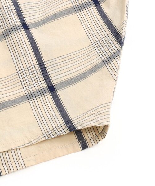 Otonato(オトナト)の「ドルマンブラウス【親子でおそろいリンクコーデ】(シャツ/ブラウス・キッズ・チェック/オフホワイト・100/110/120/130/140/90)」の3枚目の写真