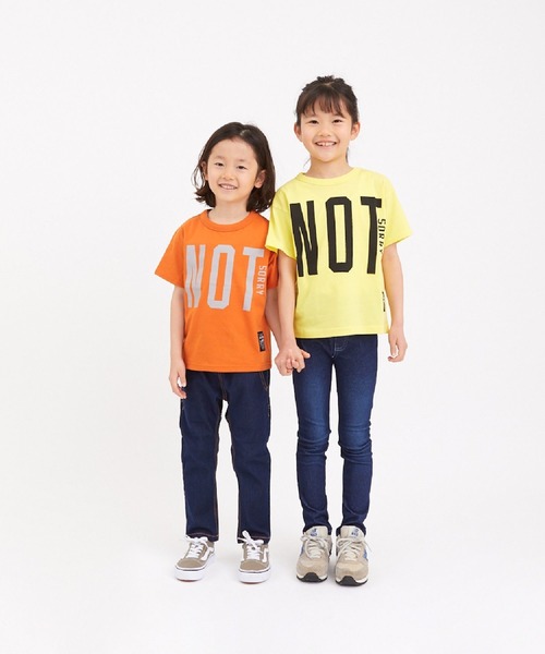 ALPHA LABEL(アルファーレーベル)の「COOL FABRIC SORRY T-SHIRT(Tシャツ/カットソー・キッズ・イエロー/オレンジ/ミント/ラベンダー/チャコールグレー/ネイビー・100/110/120/130/S/140/150)」の10枚目の写真