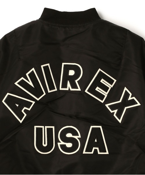 AVIREX（アヴィレックス）の「AVIREX/アヴィレックス/MA-1 COMMERCIAL LOGO(コマーシャルロゴ)（MA-1・メンズ・ブラック/セージグリーン・MEDIUM/LARGE/X-LARGE/XX-LARGE）」の9枚目の写真