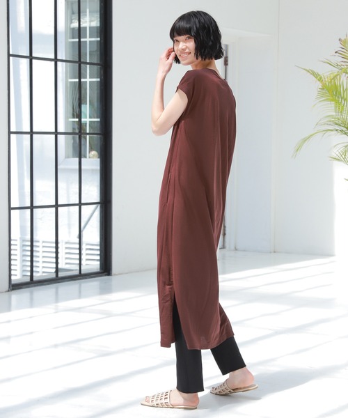 LAKOLE（ラコレ）の「カット楊柳レギンスパンツ / 950865（レギンス/スパッツ・レディース・ブラック/ベージュ/ブラウン系その他・SMALL/MEDIUM）」の4枚目の写真