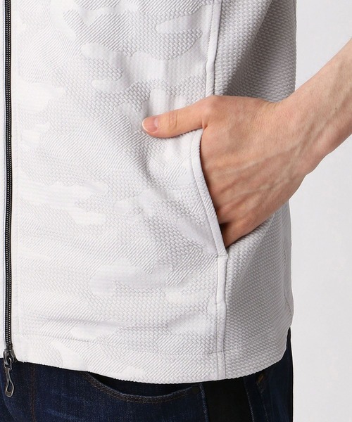 HIDEAWAYS NICOLE(ハイダウェイニコル)の「迷彩柄半袖パーカー(パーカー・メンズ・ネイビー/ブラック/カーキ/グレー・LARGE/MEDIUM/X-LARGE)」の15枚目の写真