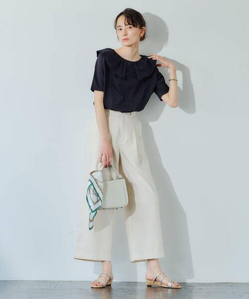 MARCO BIANCHINI（マルコビアンチーニ）の「[ 別注 ][ マルコ ビアンキー二 ] MARCO BIANCHINI CS ミニ ボストン ショルダー バッグ（ショルダーバッグ・レディース・ブラック/クリーム/ケリー・FREE）」の20枚目の写真