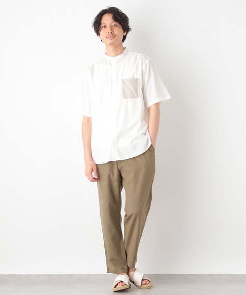 GLOBAL WORK(グローバルワーク)の「ポケカエパナマバンド半袖/936754(シャツ/ブラウス・メンズ・ミント/ライトグレー/ブラック/ホワイト・LARGE/X-LARGE/MEDIUM/SMALL)」の20枚目の写真