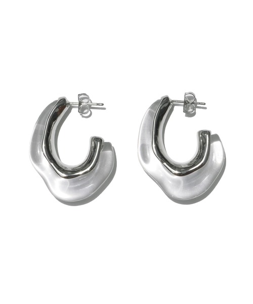 Alluge(アルージュ)の「ドロップニュアンスピアス(ピアス(両耳用)・レディース・ゴールド/ブラウン/シルバー・FREE)」の6枚目の写真