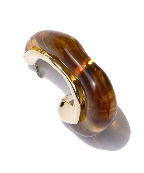 Alluge(アルージュ)の「ドロップニュアンスピアス(ピアス(両耳用)・レディース・ゴールド/ブラウン/シルバー・FREE)」の9枚目の写真