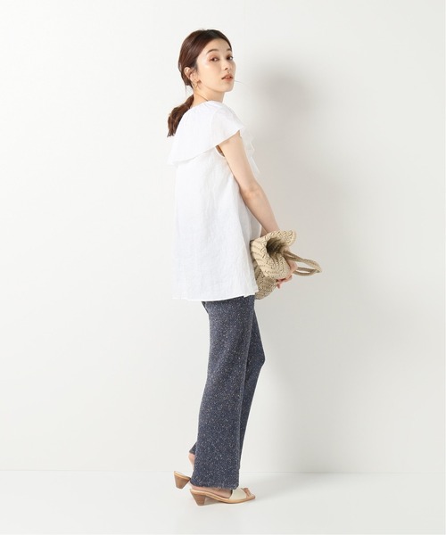 IENA（イエナ）の「カノコニットパンツ（その他パンツ・レディース・イエロー/ブルー系その他・38/36）」の4枚目の写真