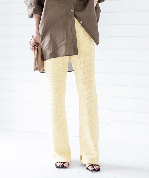 IENA（イエナ）の「カノコニットパンツ（その他パンツ・レディース・イエロー/ブルー系その他・38/36）」の13枚目の写真