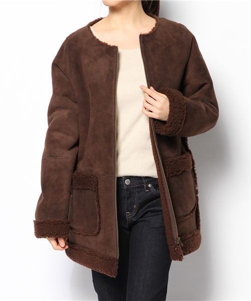 Sheta（シータ）の「ムートンコート（その他アウター・レディース・ブラウン・FREE）」の5枚目の写真