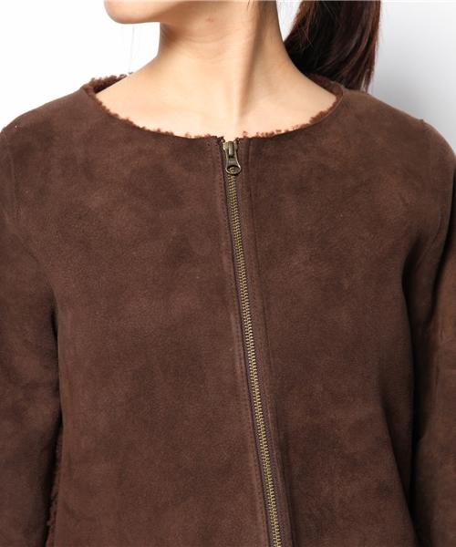 Sheta（シータ）の「ムートンコート（その他アウター・レディース・ブラウン・FREE）」の6枚目の写真