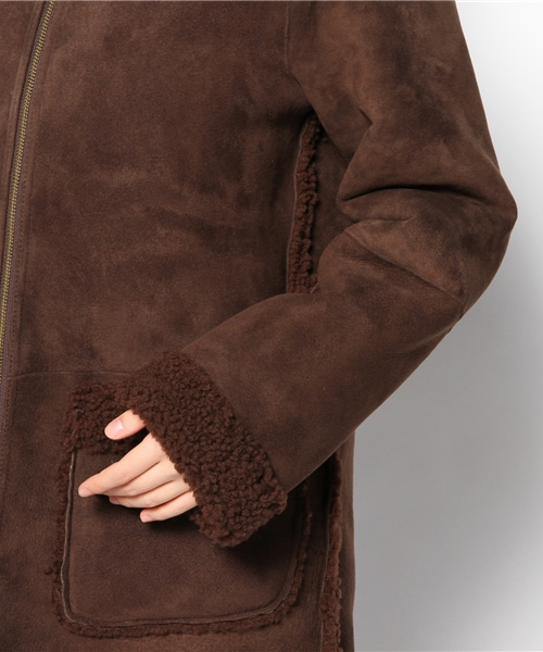 Sheta（シータ）の「ムートンコート（その他アウター・レディース・ブラウン・FREE）」の7枚目の写真