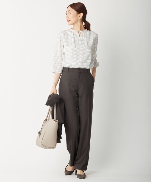 J.PRESS(ジェイプレス)の「チェーンプリント カットソー(Tシャツ/カットソー・レディース・ホワイト系5/ネイビー系5・LARGE/MEDIUM)」の8枚目の写真