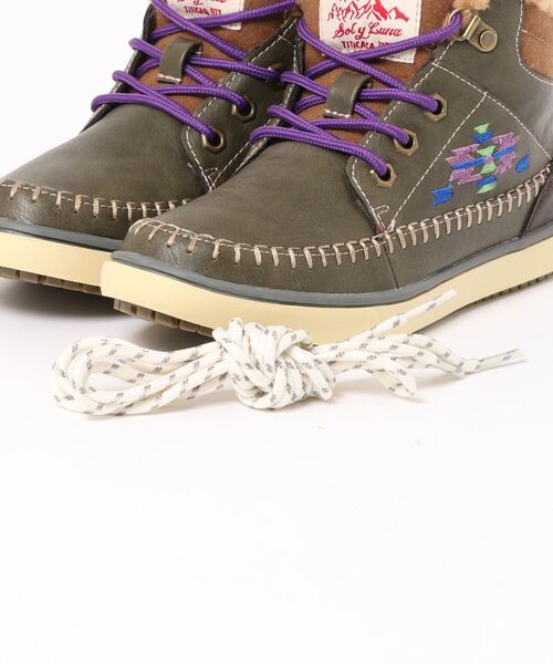 チチカカ(チチカカ)の「ネイティブ刺繍ミドルスニーカー(スニーカー・レディース・ブラック/キャメル/カーキ・MEDIUM/LARGE)」の8枚目の写真