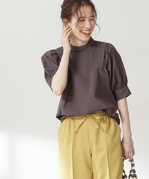 N.（N. Natural Beauty Basic） | ◆タックショルダーパフスリーブブラウス(シャツ/ブラウス)