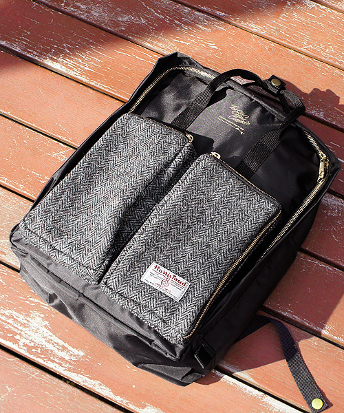 CIAOPANIC(チャオパニック)の「《WEB限定SALE》【The Sun And Classic/TSAC】HARRIS TWEED BOX 2WAY DAYPACK(バックパック/リュック・レディース・ブラック/グレー/ネイビー・FREE)」の2枚目の写真