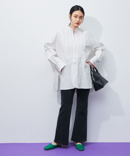 ADAM ET ROPE'(アダムエロペ)の「フクレジャガードヴィンテージシャツ(シャツ/ブラウス・レディース・ホワイト・FREE)」の2枚目の写真