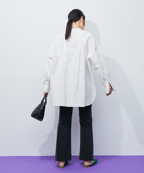 ADAM ET ROPE'(アダムエロペ)の「フクレジャガードヴィンテージシャツ(シャツ/ブラウス・レディース・ホワイト・FREE)」の8枚目の写真